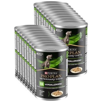 PRO PLAN Veterinary Diets HA Hypoalergénne vlhké krmivo pre psov 18x400g