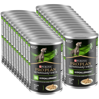 PRO PLAN Veterinary Diets HA Hypoalergénne vlhké krmivo pre psov 24x400g