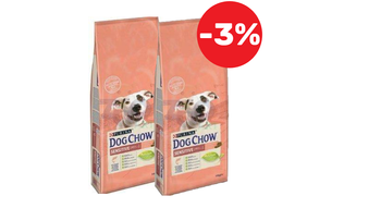 PURINA Dog Chow Adult Sensitive Salmon 2x14kg -3%