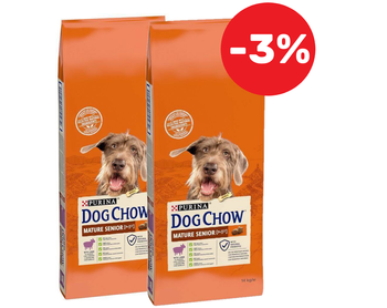 PURINA Dog Chow Mature Senior Lamb 2x14kg -3%