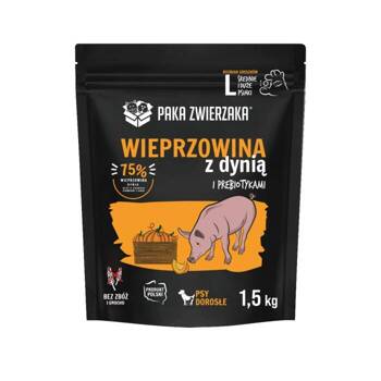 Paka Zwierzaka - Karma sucha SH Wieprzowina z dynią "L" 1,5kg