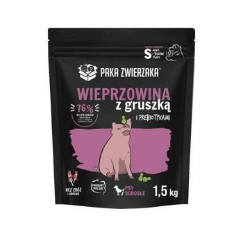 Paka Zwierzaka - Suché krmivo SH Bravčové mäso s hruškou „S“ 1,5kg