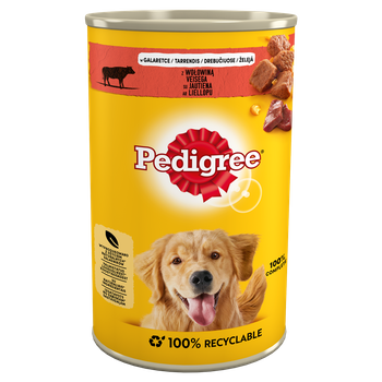 Pedigree adult s hovädzím mäsom v želé 1200 g