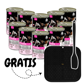 PetRepublic bravčový monoproteín pre psov, kúsky v omáčke 10x400g + Antistresová podložka GRATIS