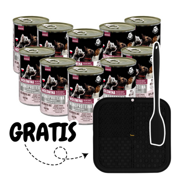 PetRepublic monoproteínové hovädzie krmivo pre psov, kúsky v omáčke 10x400g + Antistresová podložka GRATIS