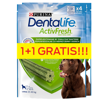 Purina Dentalife Activefresh Large 142g+142g GRATIS