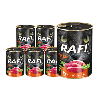 RAFI Cat Adult s kačkou 12x400g