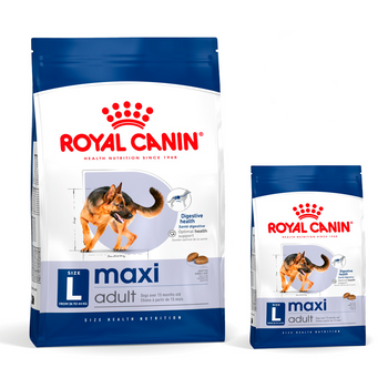 ROYAL CANIN Maxi Adult 15kg + suché krmivo 4kg GRATIS