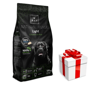 Rex Natural Range Light Chicken & Rice 14kg + prekvapenie pre vášho psa GRATIS
