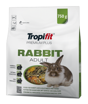 TROPIFIT Premium Plus RABBIT ADULT 750g - pre králika
