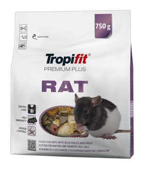 TROPIFIT Premium Plus RAT 750g - pre potkany