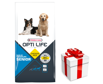 VERSELE-LAGA Opti Life Senior Medium&Maxi 12,5kg +  prekvapenie pre vášho psa ZDARMA