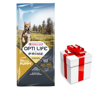 Versele Laga Opti Life Prime Puppy Chicken 12,5kg Grain free + prekvapenie pre vášho psa ZDARMA