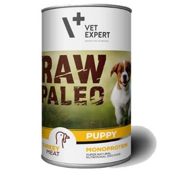 Vetexpert RAW PALEO puppy turkey 400g - morčacia konzerva