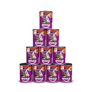 WHISKAS Adult beef 12x400g